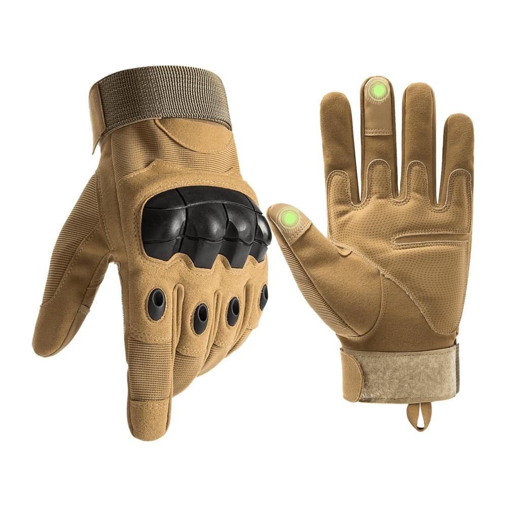 JupiterGear Tactical Airsoft Gloves for Outdoor Sports with Touchscreen Fingertip Capability