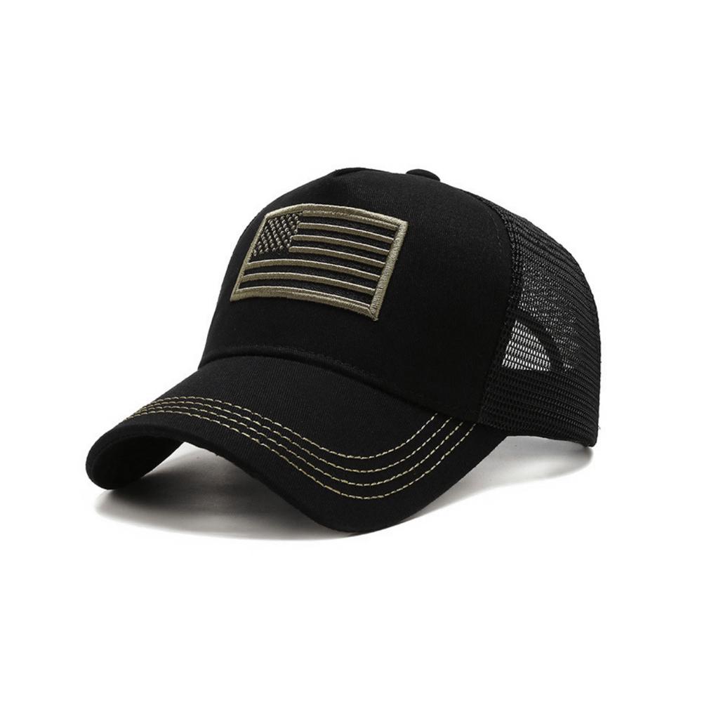 JupiterGear American Flag Trucker Hat with Adjustable Strap