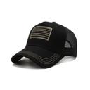 Black/Green JupiterGear American Flag Trucker Hat with Adjustable Strap