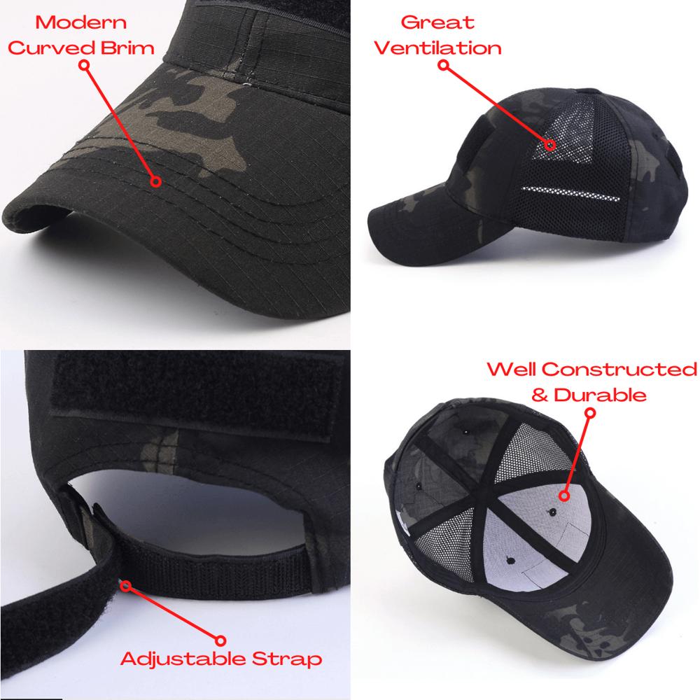 JupiterGear Tactical Patch Hat with Adjustable Strap