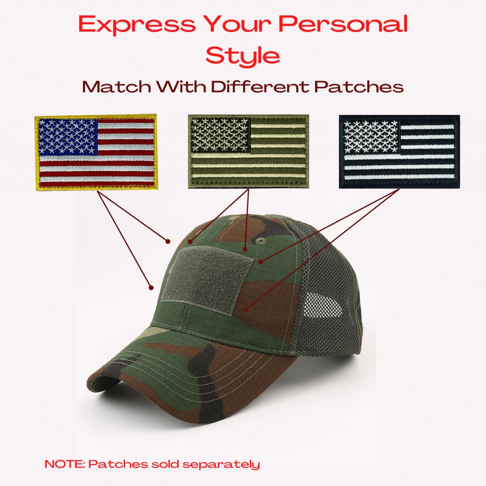 JupiterGear Tactical Patch Hat with Adjustable Strap