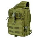 Army Green JupiterGear 15L Unisex Medium Sling Shoulder Bag MOLLE Outdoor Daypack Backpack with Adjustable Strap