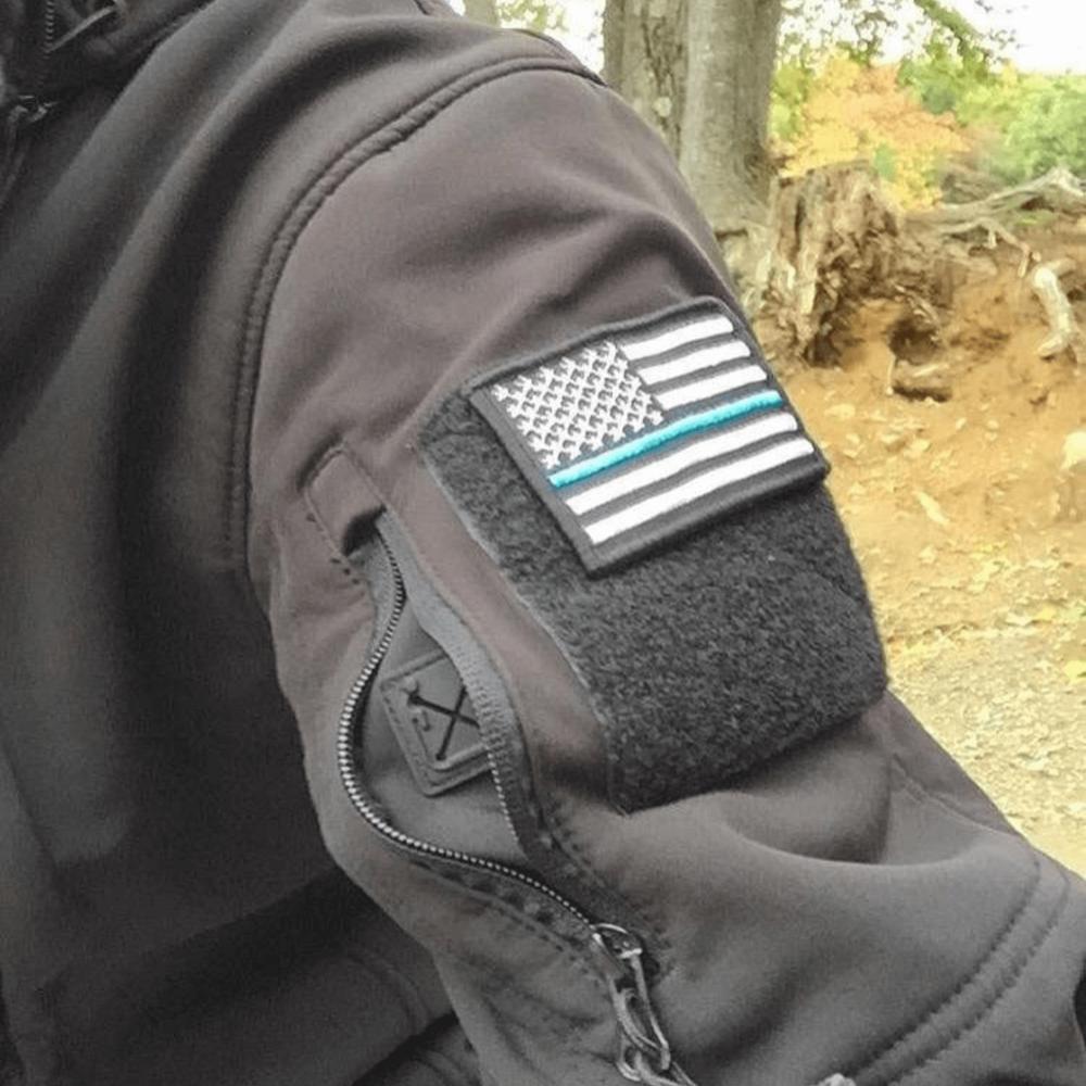 JupiterGear Tactical USA Flag Patch with Detachable Backing