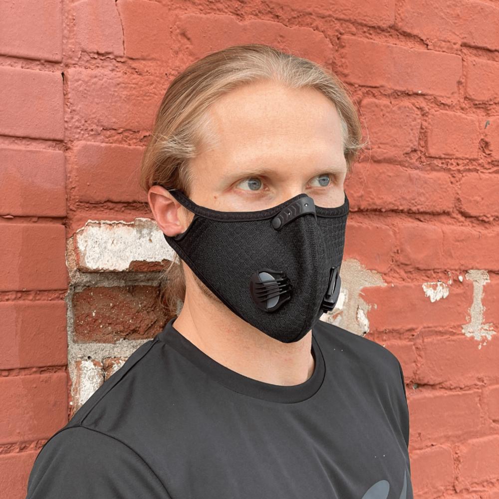 JupiterGear Performance Sports Face Mask with Activated Carbon Filter and Breathing Valves