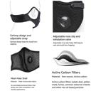  JupiterGear Performance Sports Face Mask with Activated Carbon Filter and Breathing Valves