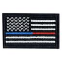 Red Blue  JupiterGear Tactical USA Flag Patch with Detachable Backing