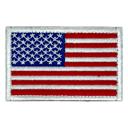 Red, White & Blue JupiterGear Tactical USA Flag Patch with Detachable Backing