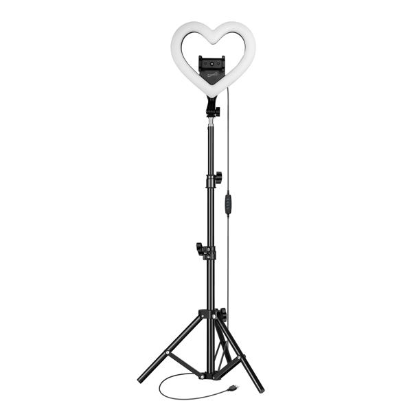 Supersonic PRO Live Stream 10” Heart Shaped Selfie Ring Light