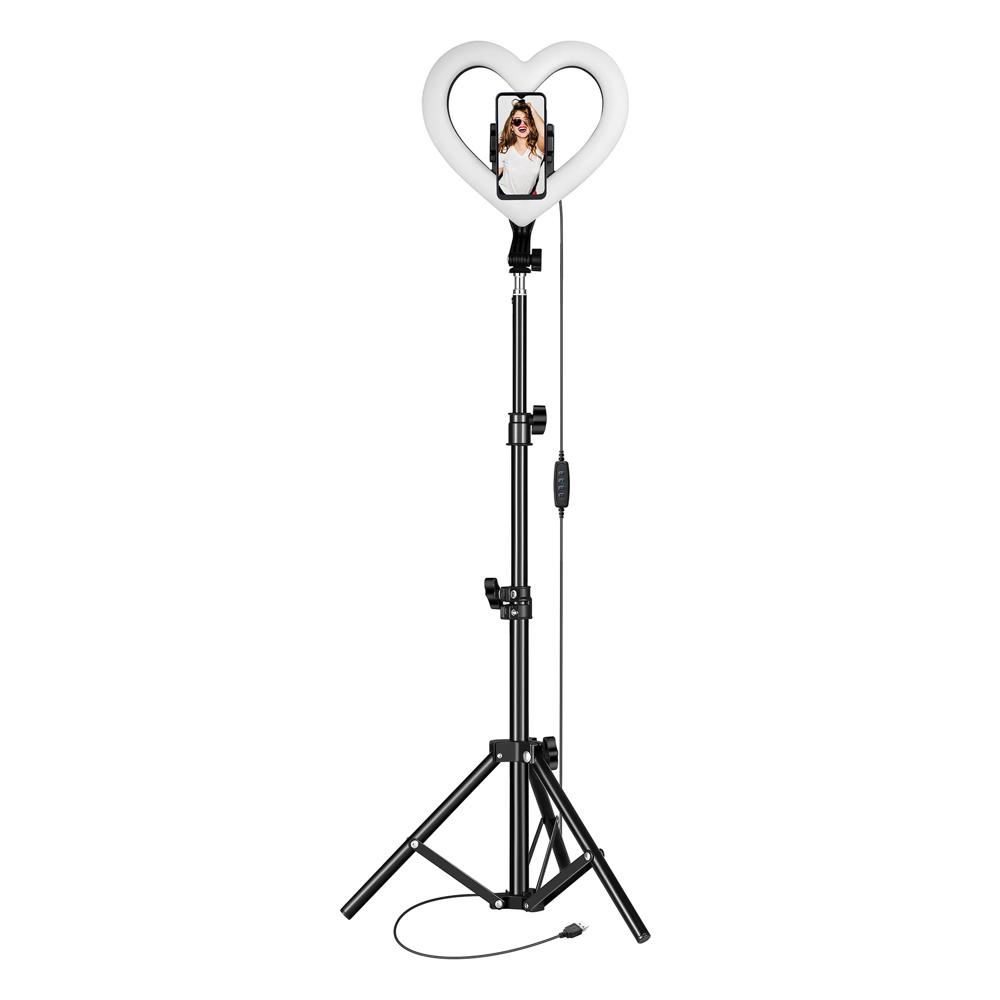 Supersonic PRO Live Stream 10” Heart Shaped Selfie Ring Light