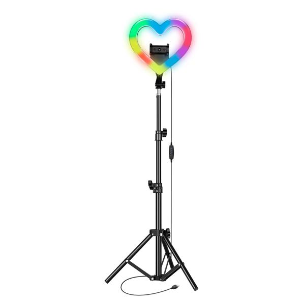 Supersonic PRO Live Stream 10” Heart Ring Light with RGB