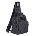 Black JupiterGear Unisex Sling Shoulder Bag MOLLE Outdoor Daypack Backpack