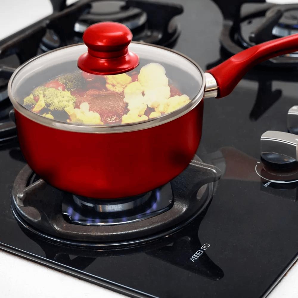 Better Chef 2Qt Ceramic-Coated Saucepan with Glass Lid