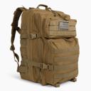 Khaki JupiterGear 45L Unisex Backpack Molle Bag Rucksack Range Bag