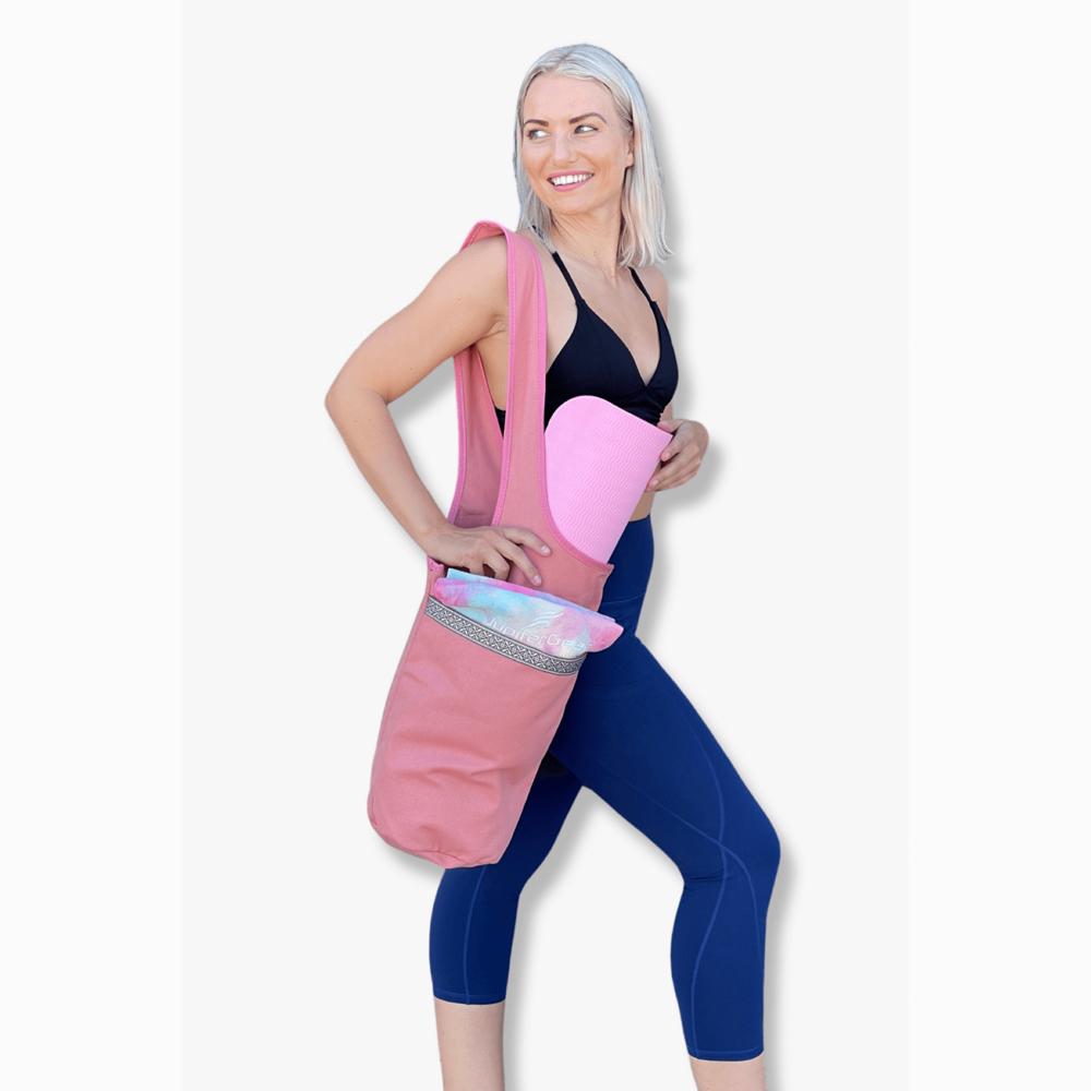 JupiterGear Yoga Mat Carrying Tote Bag with Large Pockets