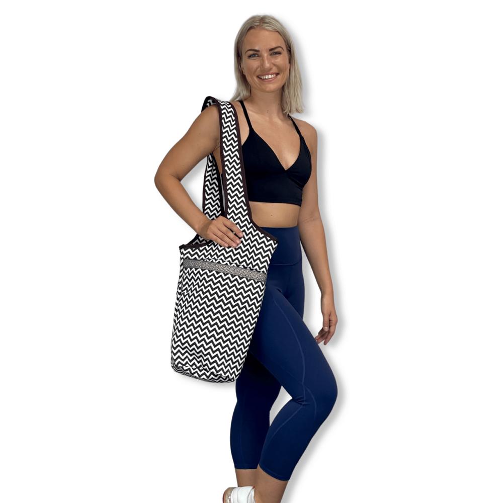 JupiterGear Yoga Mat Carrying Tote Bag with Large Pockets