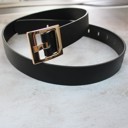 Black Square Buckle Belt