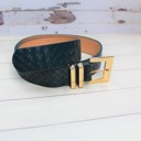 Teal Beige Woven Belt 