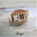 Beige Woven Belt 