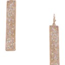 Gold Cluster Stone Drop Earrings