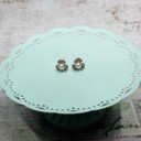  Pearl Like and Crystal Studs