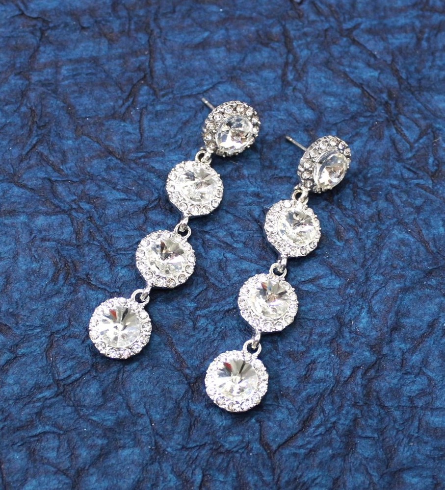 Stunning Drop Crystal Earrings