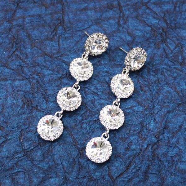 Stunning Drop Crystal Earrings