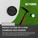  PROUD FATHER OF A FEW DUMBASS KIDS Ball Marker and Magnetic Hat Clip-Premium Golf Accessories Gift Combo Set with Bonus Shooter Golf Ball Marker for Enhanced Golfing Experience | Ideal Gift Ideas