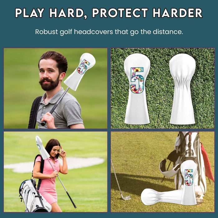 Syren Tropics Club Head Cover - Premium Golf Club Protector - Headcover for Odyssey | Essential Golf Accessories for Men with Premium Club Protection | Funny Golf Accessories for Men (for-Fairway/5)