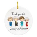  Beautiful Golden Friendship Inspired Christmas Ornament Keepsake | Thank You for Being A Friend | Heartfelt Christmas Tree Decoration, Ready for Giving - Celebrate Your Cherished Friend Ornament