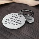  “I’ll Always Be Your Little Girl, You’ll Always Be My Hero” Engraved Stainless Steel Pendant - Heartfelt Valentine’s Day Gift for Dads - Perfect for Birthdays, Father’s Day, or Any Occasion!