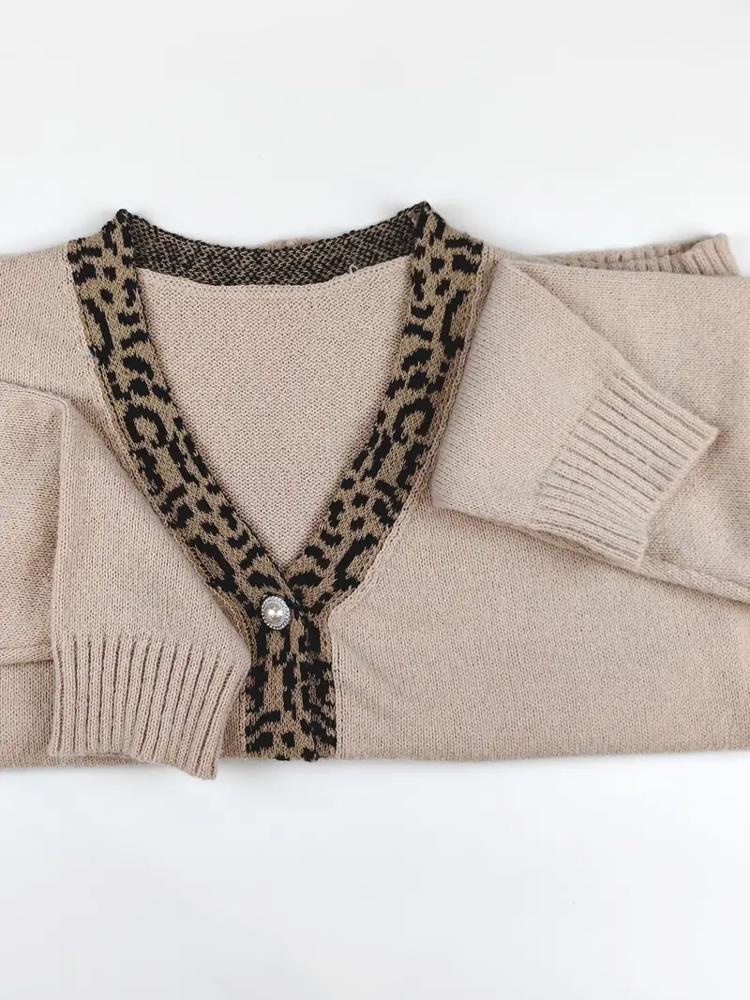 Animal Print Neutral Cardigan