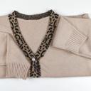  Animal Print Neutral Cardigan