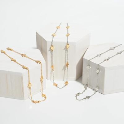 Gold and Silver Star Choker Necklaces