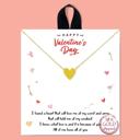  Gold Filled Heart Gold Necklace on Card