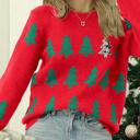  Red Christmas Tree Holiday Sweater 