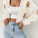  Gingerbread Man Cropped Sweater