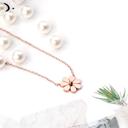  Rose Gold Flower Necklace