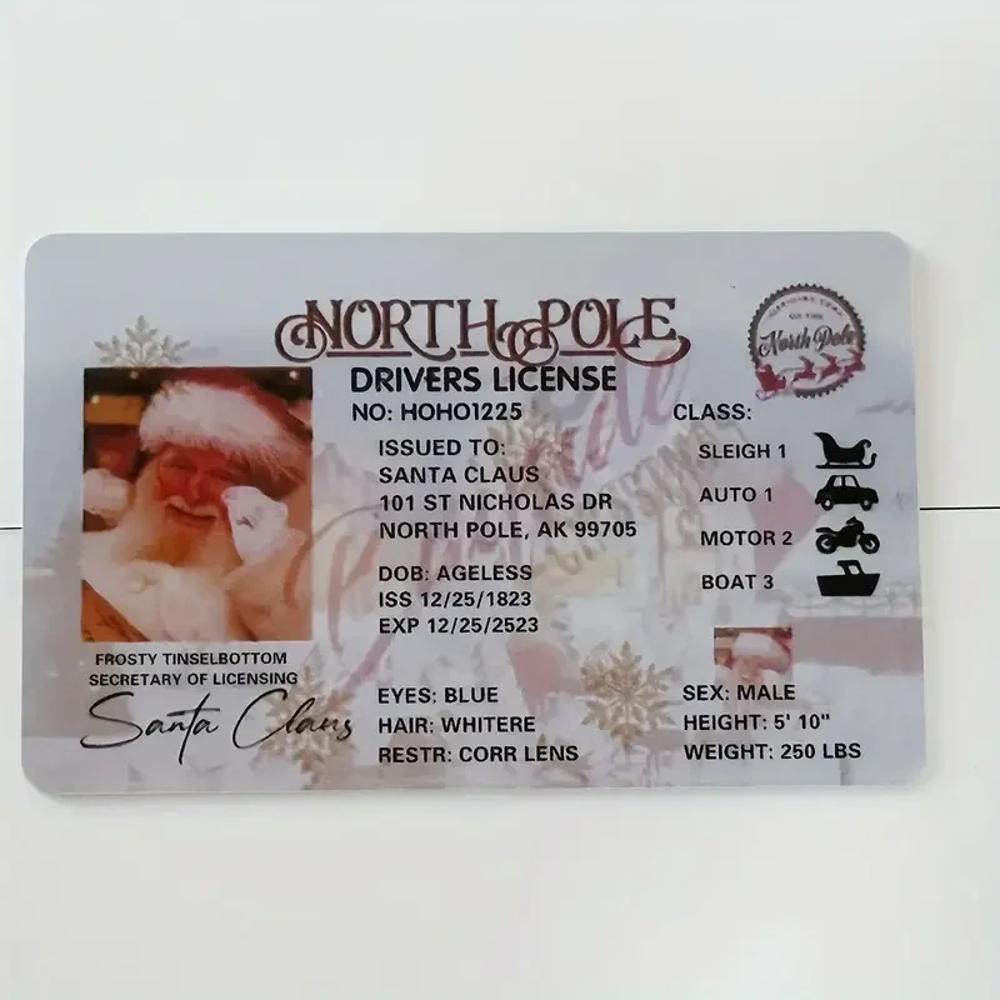 Santa License Pack of 3