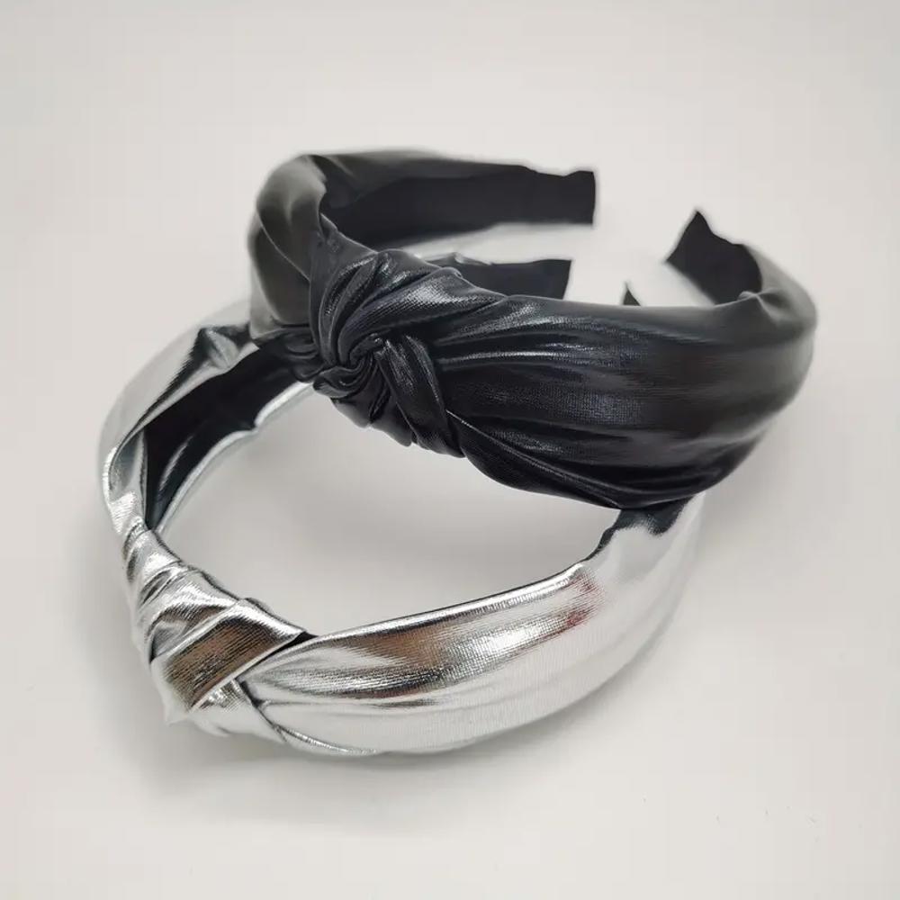 Black + Silver Metallic Holiday Headbands ( Set of 2 )