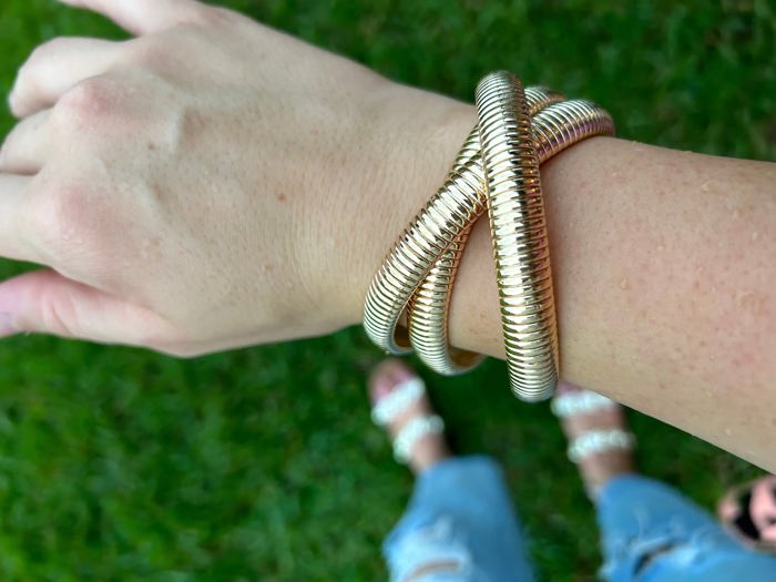 Gold Chunky Bangle Set