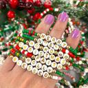  Holiday Handmade Beaded Stretchy Bracelets ( Set of 12 )