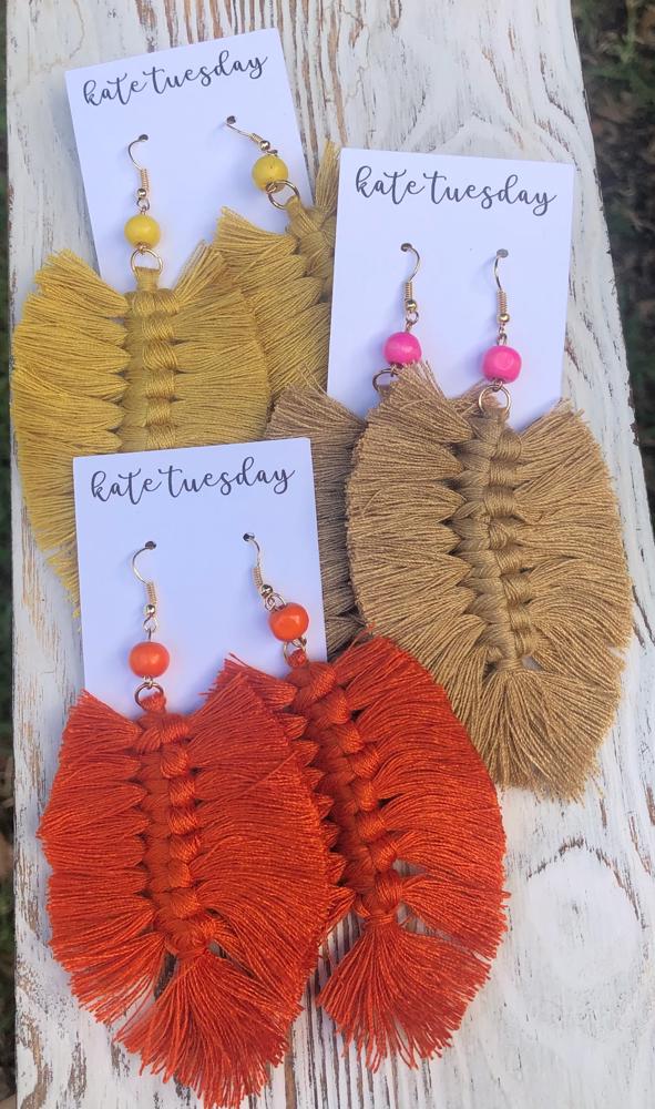 Fall Fringe Hang Earrings