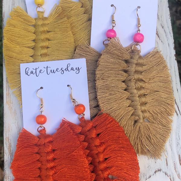 Fall Fringe Hang Earrings