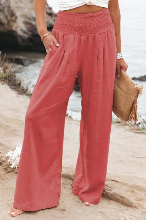 Linen Wide Leg Pants SALE