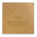  Karma Gold Necklace on Card