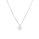  Dainty Circle Necklace, Silver/Gold/Rose Gold