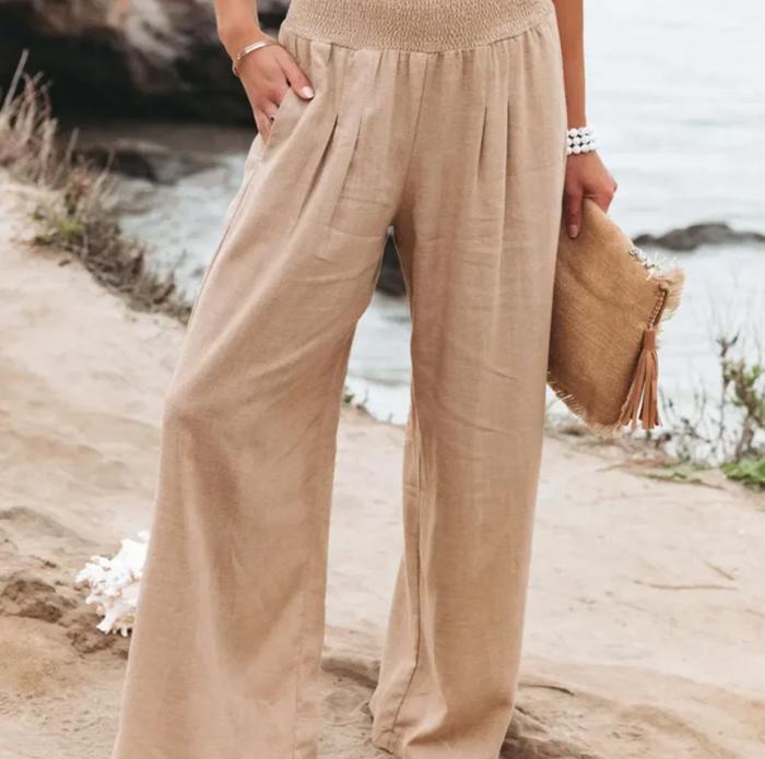 Linen Wide Leg Pants SALE