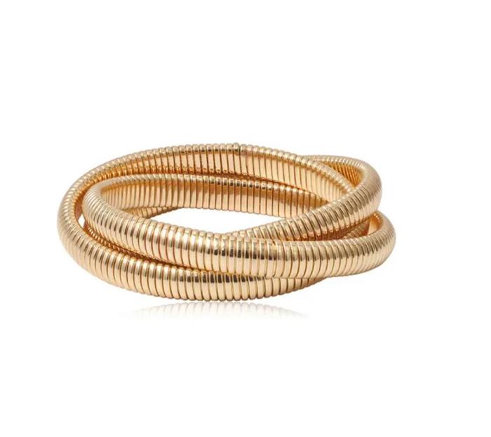 Gold Chunky Bangle Set