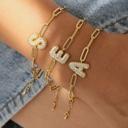  Trendy Bubble Initial Bracelets