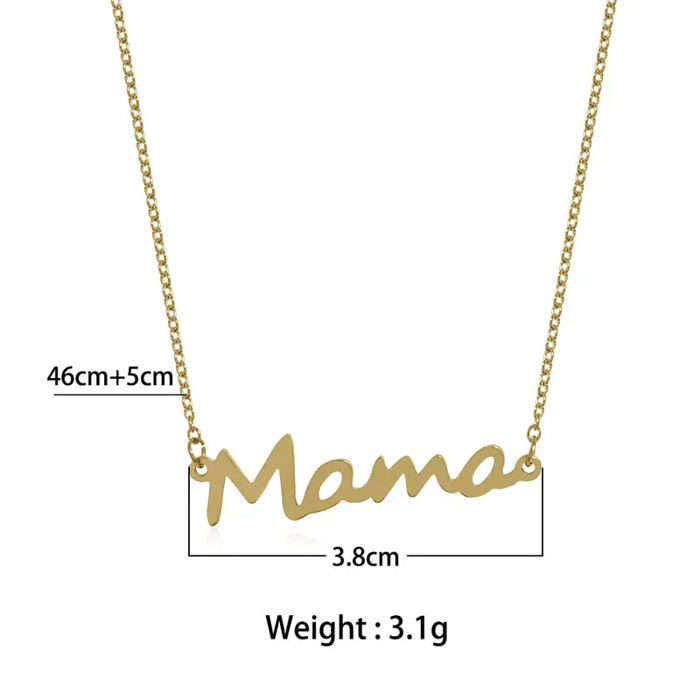 Mama Cursive Necklace